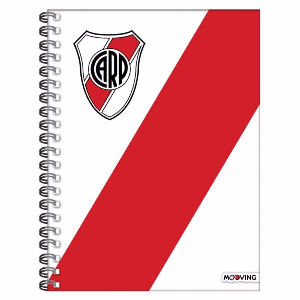 Cuaderno A4 River Plate x80 hojas rayadas Mooving SOMOS MOBÚ