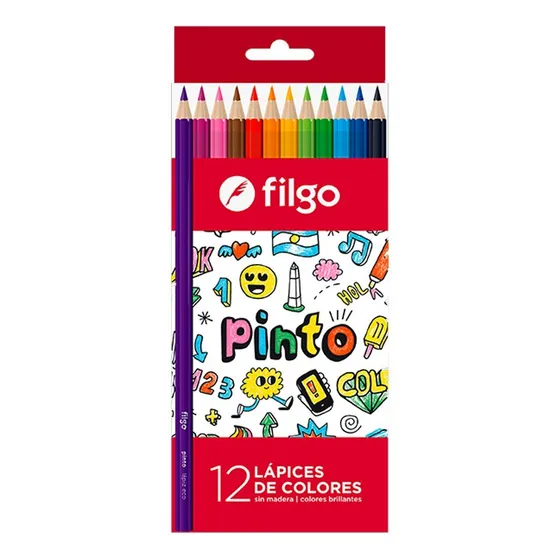 Lápices de colores X12 -  Filgo