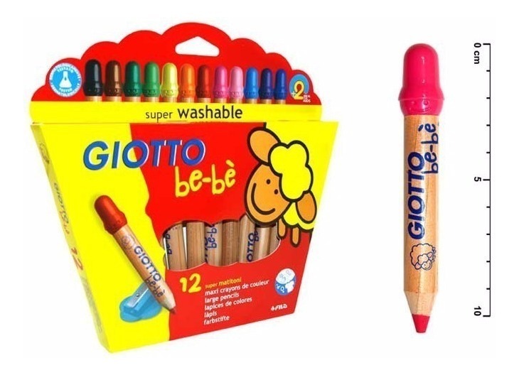 Lápices de color niños Giotto Bebe 6 colores cortos – Marangunic
