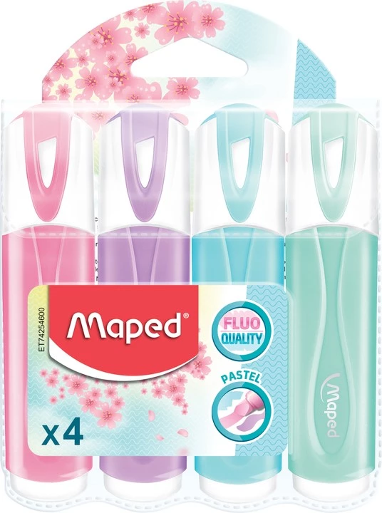 Resaltadores pastel x4 - Maped