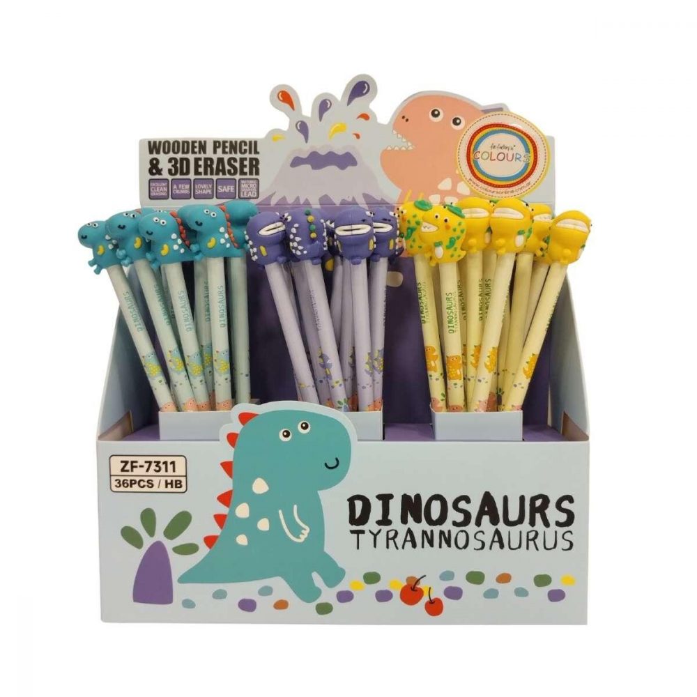 Lapiz Dino c/ goma - Colours - Imagen 5